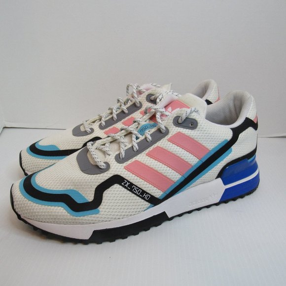 adidas Other - Adidas ZX 750 HD White Blue Pink Men's Running Shoes Sneakers Size 10 EUC